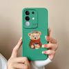 For Vivo T4x Y29 Y29S Y39 S19 Pro Y19S V30 V40e V50 Y04 iQOO Z9s V40 Lite(IDN) Phone Cases Popular Bear Liquid Silicone Shockproof Shell For Vivo Capa