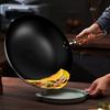 Hammer Patterned Wok Without Coating Household Wok Vegetable Wok Old-fashioned Hand Forged Non Stick Wok Round Bottomed Wok