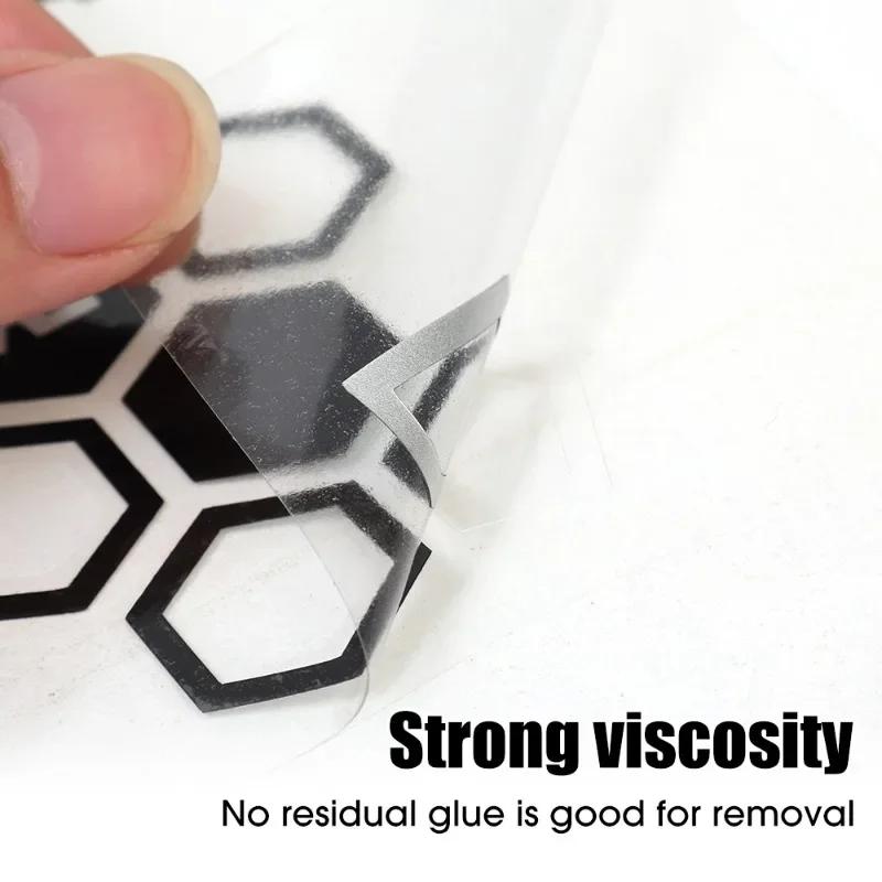 Reflective Honeycomb Hexagonal Car Sticker Motorcycle Electric Vehicle Modification Waterproof Honeycomb Gear Reflective Decal