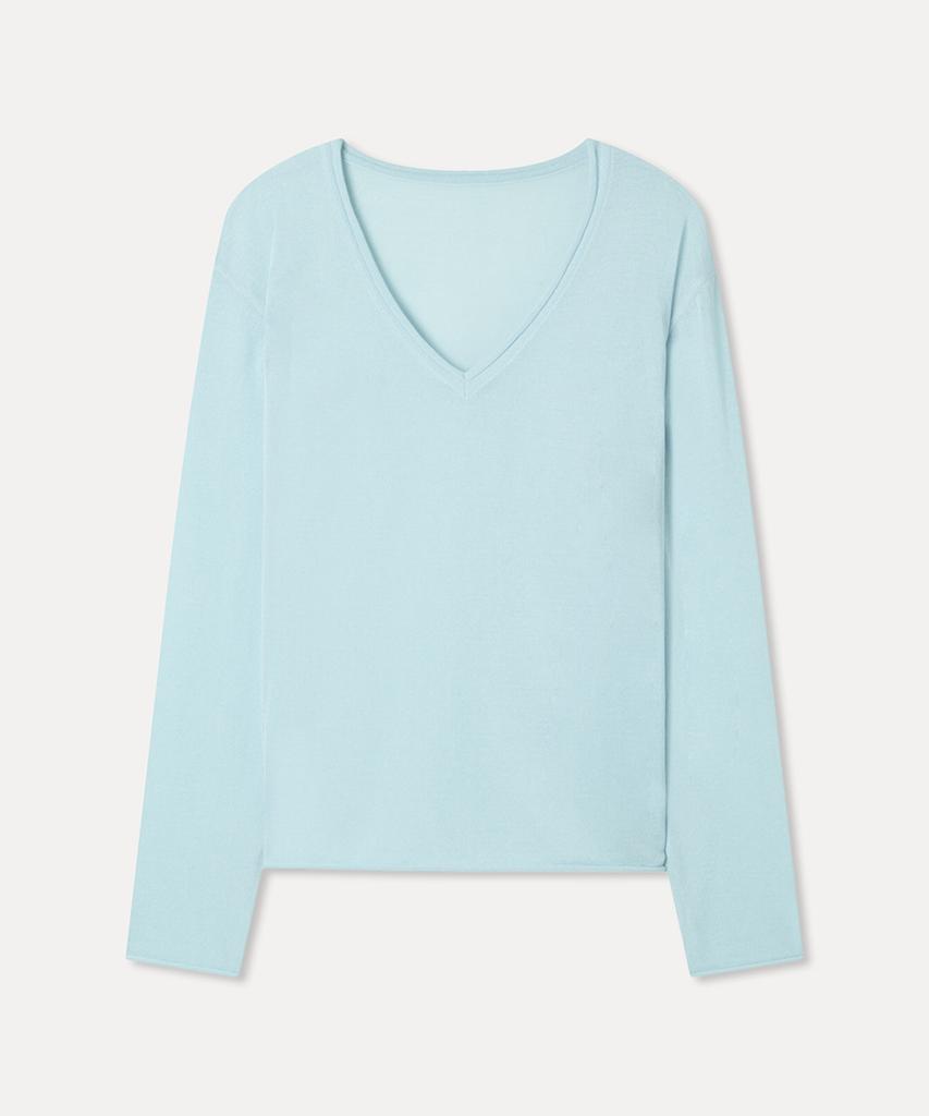 MIXXO Deep V-Neck Summer Knit_Miwkag70Ms