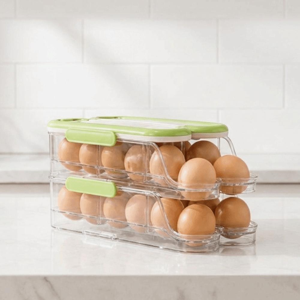 Food Grade Automatic Rolling Egg Container Refrigerator Egg Rack Refrigerator Storage