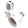 1PC E27 PBT Fireproof Bulb Adapter EU Plug Lamp Holder Base Socket AC100-240V 4A for Home Office Lighting Tool