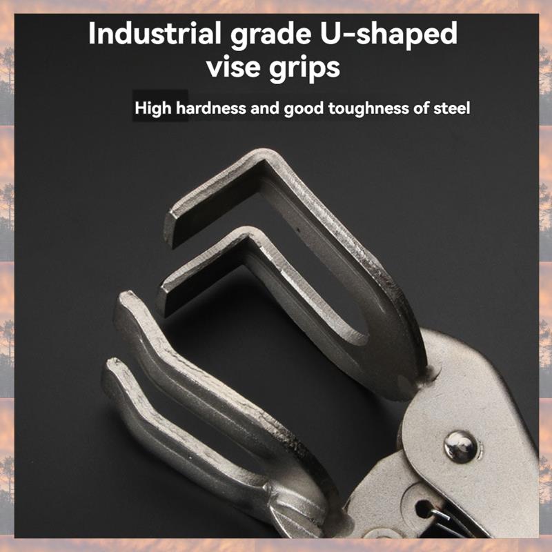 2025 Trend Multi-Function Pipe Welding Butt Pliers Welding Pliers Tools Adjustable Grip Vise U-Shaped Welding Vise Grips