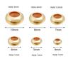 20Pcs Copper Crimp End Beads Stopper Spacer Beads With Rubber Silicone For DIY Bracelet Jewelry Making Supplies Accessories