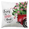 Pillow Nordic Linen Pillow Cover Spring Living Room Sofa Cushion Lumbar Cushion