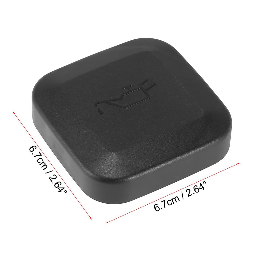 Edinstry Car Filler Cap Engine Tank Cover Cover Cap 11121743294 Black