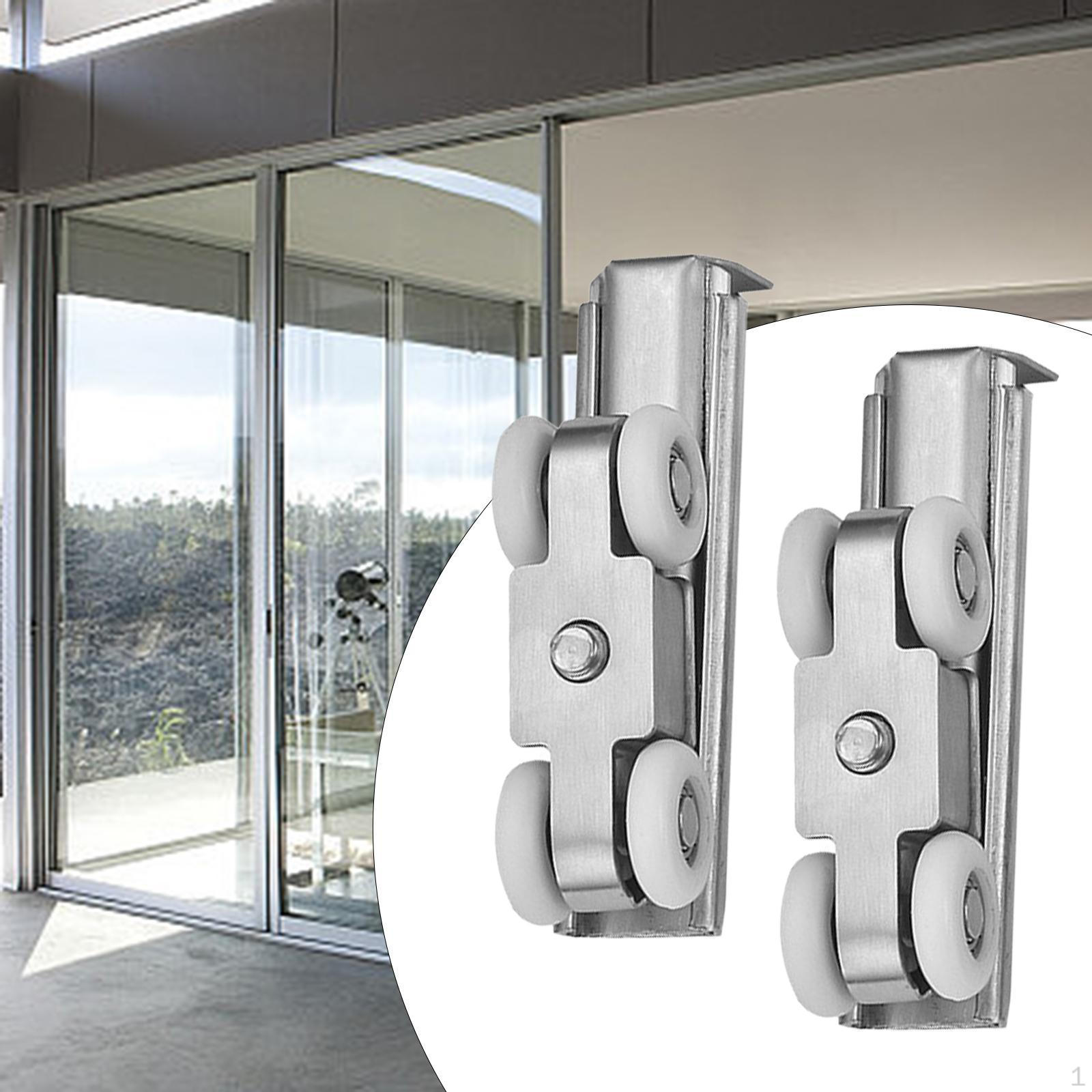 

2 шт. Ролики для раздвижных дверей, Бесшумная фурнитура, Сменные трековые шкивы, Шарикоподшипниковые колеса для