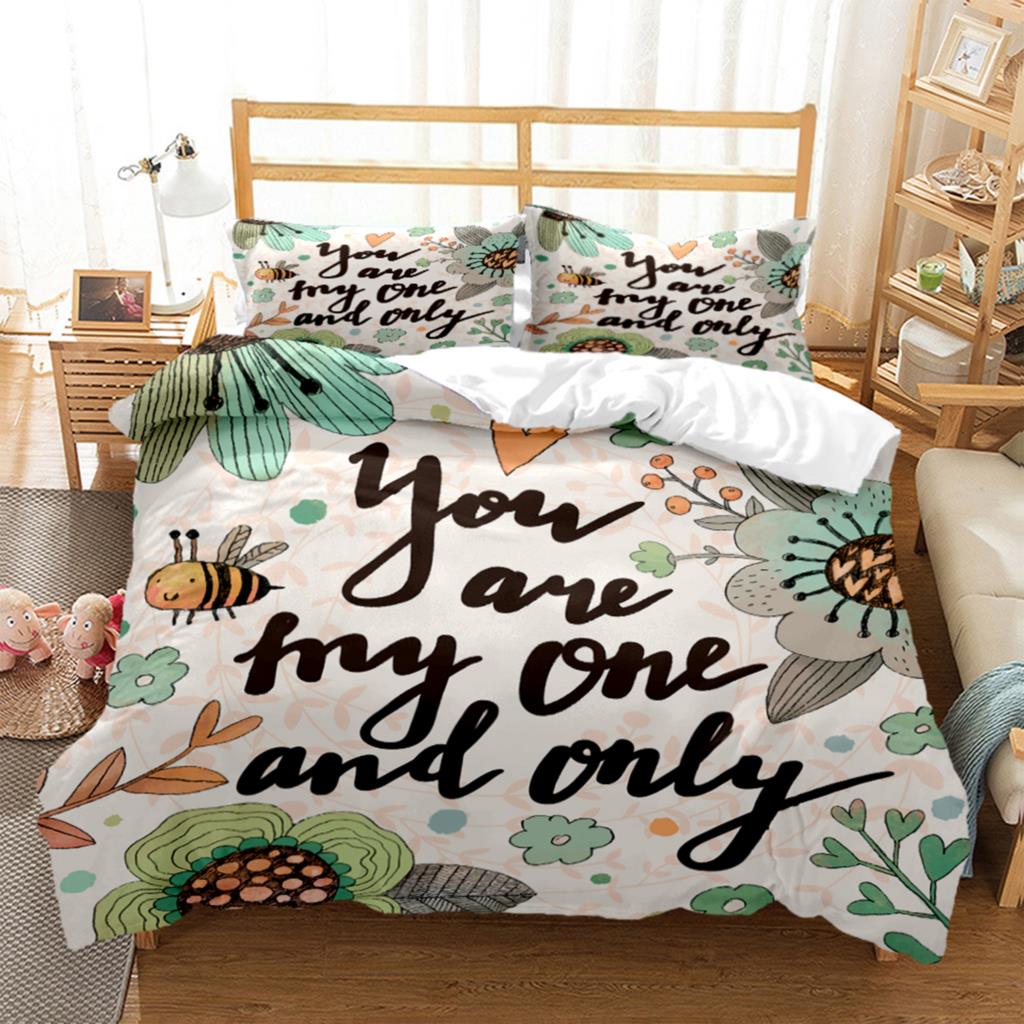 Bunny HD Bedding Set Teen King Bedding Set Children's Bed Down Duvet Cover Pillow Cover Bedding Set