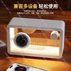 Transparent Bluetooth Speaker with Subwoofer,Stylish Desktop Audio for Home and Computer Use,Suitable as a Gift and Room Decor