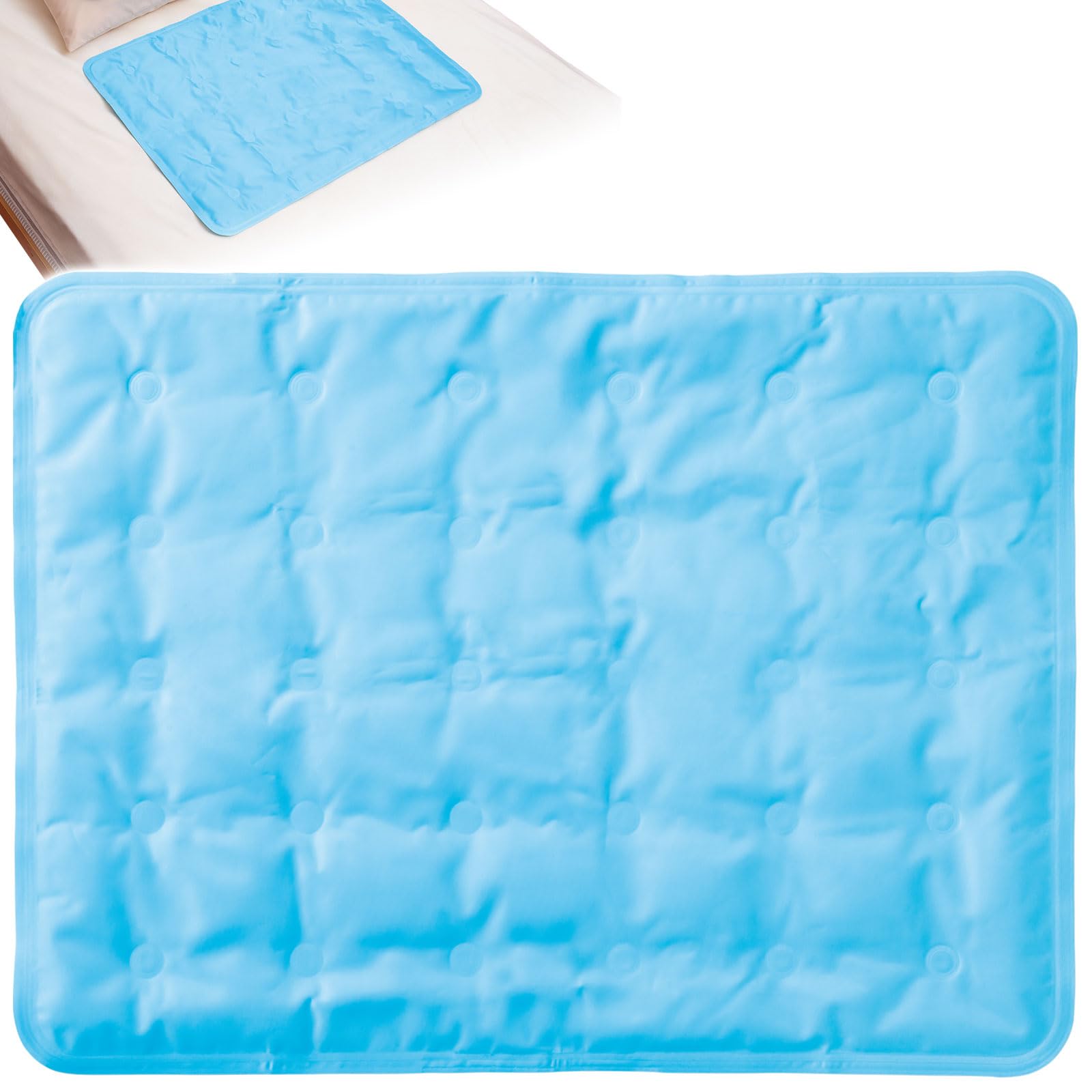 

Охлаждающий гелевый коврик Comolife Большой 45 x 60 см Охлаждающий гелевый коврик Охлаждающая подкладка Можно класть в холодильник Тепловой удар Профилактика перегрева синий