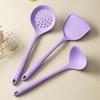 Heat-Resistant Silicone Kitchen Utensil Set: Spatula, Stir Fry Spoon & Soup Ladle