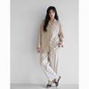 "Antibacterial Stretch Cotton Panda Pajamas Set – Men's and Women's Autumn Cardigan, Casual Homewear"