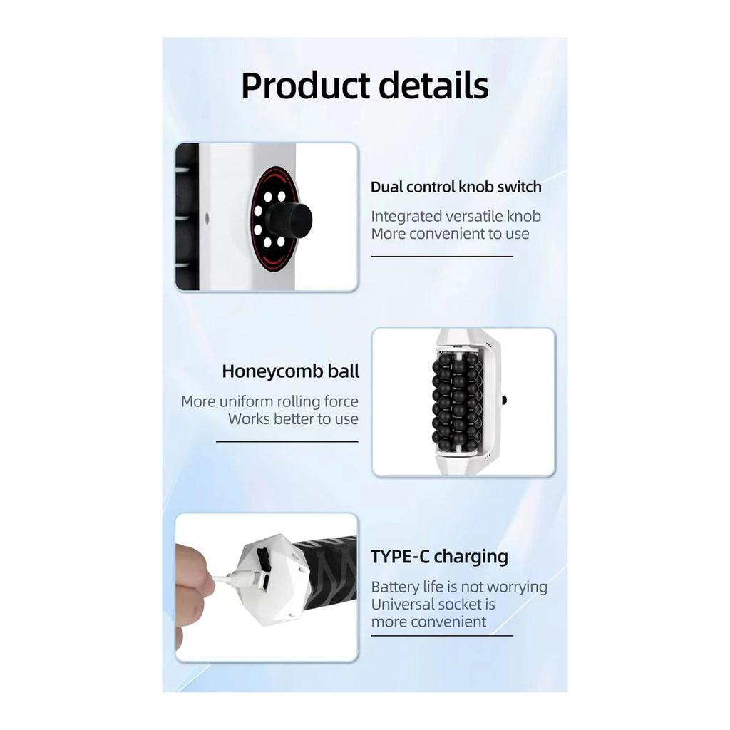 Wiederaufladbares Rollmassagegerät - Anti-Cellulite, Heimgebrauch