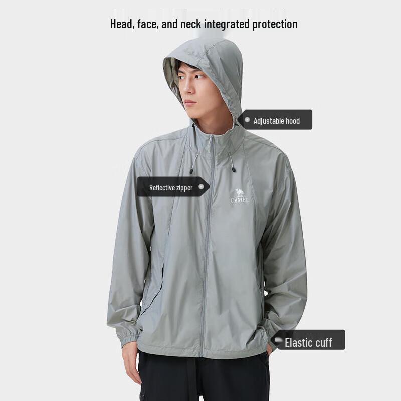 CAMEL Unisex Outdoor UPF50+ Lightweight Sun Protection Jacket