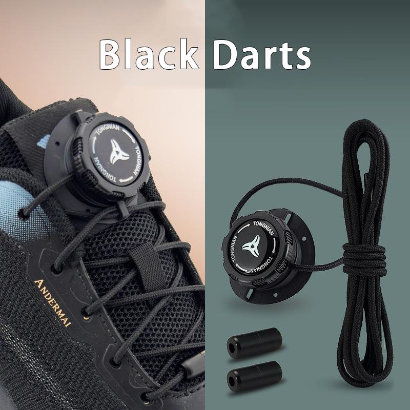 Thick Rope Automatic Shoelaces Swivel Buckle Laces Without Ties Black White Easy Installation Sneakers Shoelace Shoe Accessories