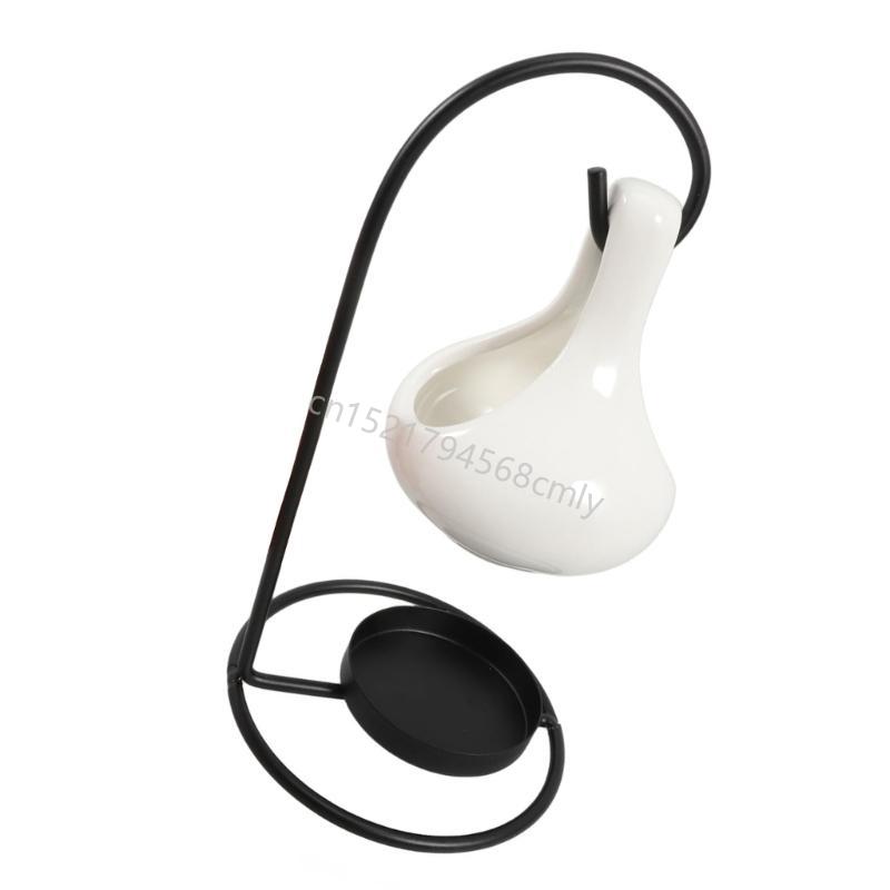 Hängende Keramik Ätherischer Öl Diffusor Öl Schmelzbrenner Wärmer Teelichthalter für Zuhause Meditationsraum Dekorationen 6XDE