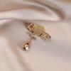 Chinese-style Cloud Pattern Diamond-encrusted Brooch for Women, A Light and Luxurious Water Drop Brooch