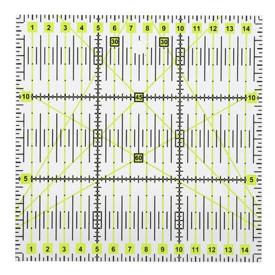 Acryl Quilterlineal Doppelfarbige Gitterlinien Klare Markierungen Quadratisches Quilting Nählineal
