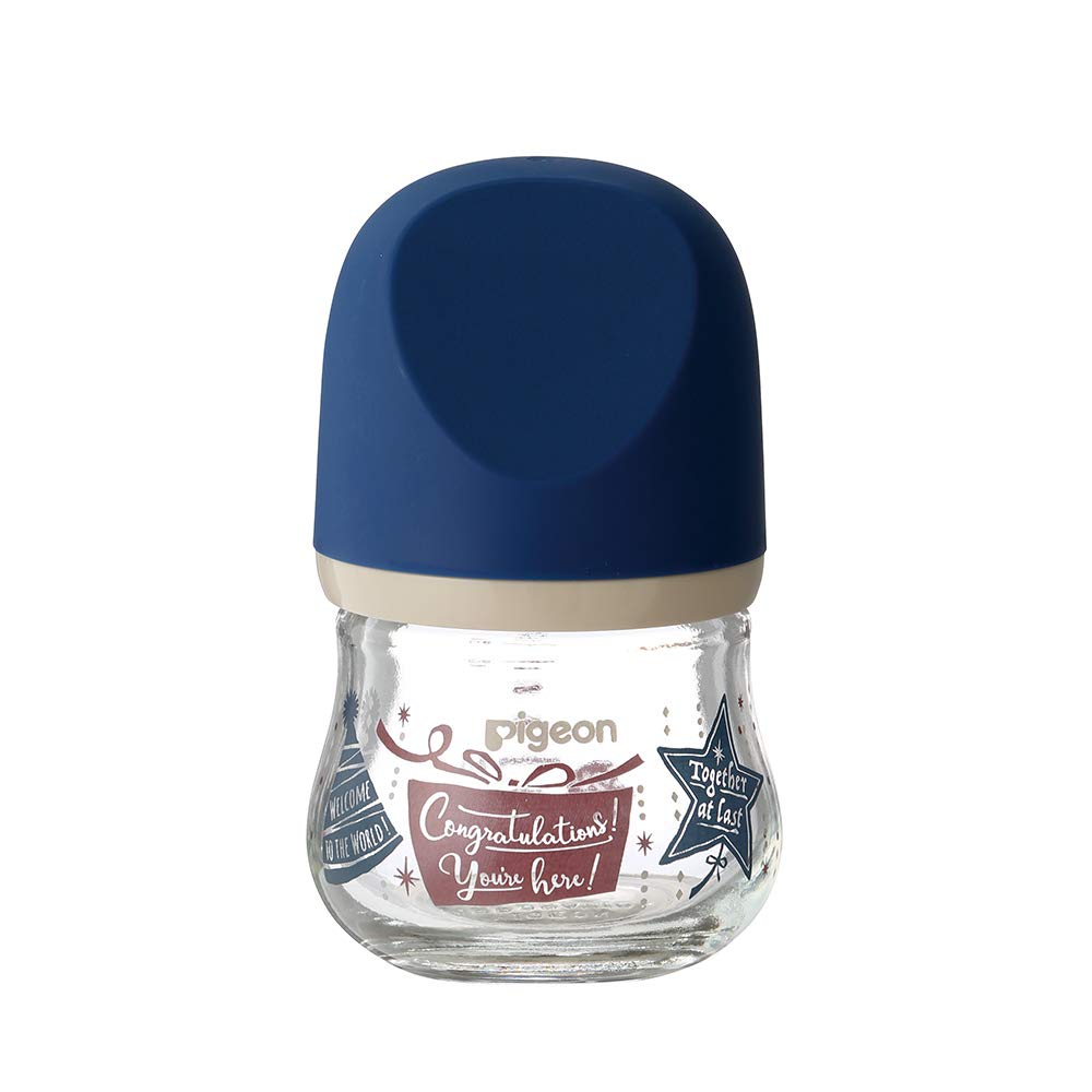 

Стеклянная детская бутылочка Pigeon для возраста от 0 месяцев и старше [Термостойкая 80 мл] Бутылочка, похожая на грудное молоко, Драгоценная, подарок,