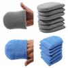 2 PCS Microfiber Car Polishing Sponge U Shape Car Wax Applicator Mitts  Car Detailing Care Tool