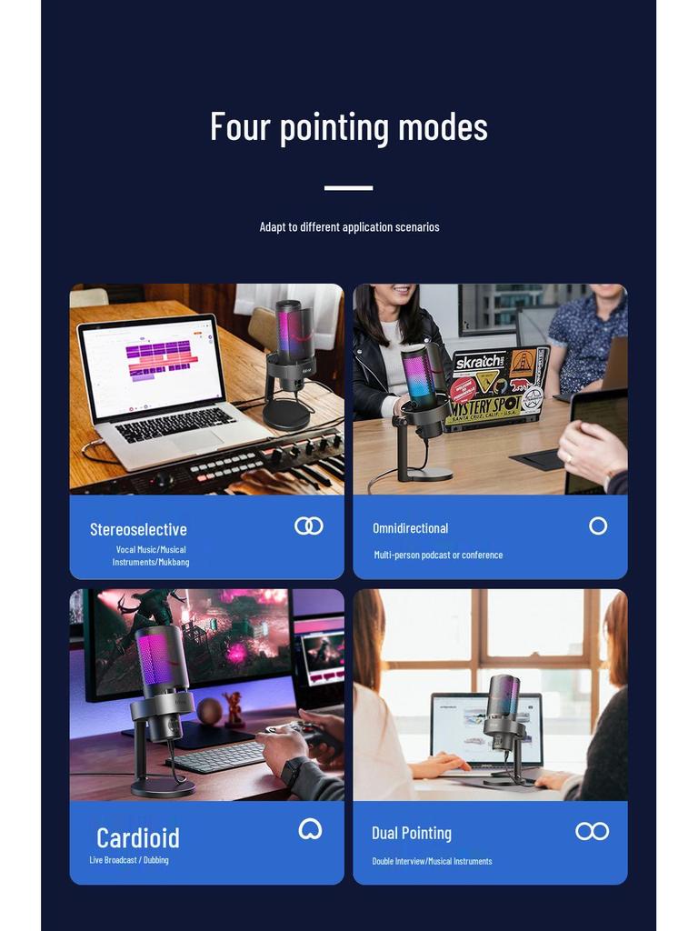 Fifine A9 USB Condenser Microphone for Live Streaming and Gaming