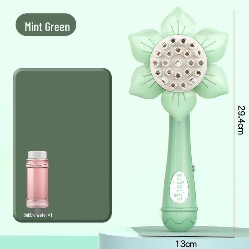 23-Hole Giraffe Bubble Machine & Cartoon Fan Toy for Kids