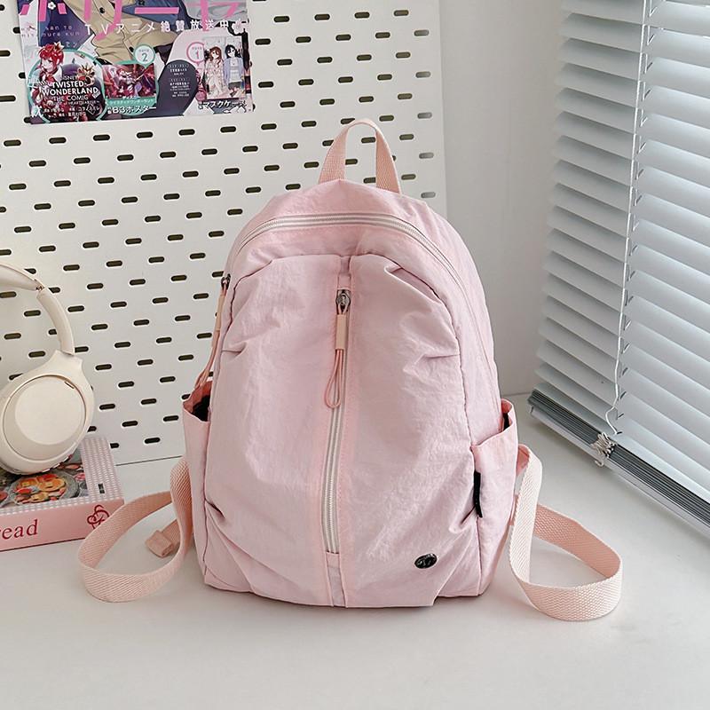 

Color Solid Simple Mini Lightweight Nylon Hiking Bag For Outdoor Activities розовый