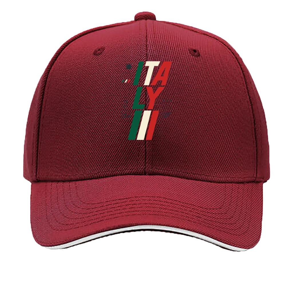 Moderne Italien Flagge Typografie Emblem Sandwich Baseballkappe Sonnenkappe Outdoor Workouts Hut
