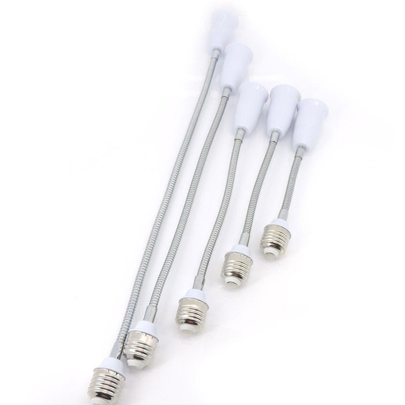 Flexible E27 to E27 LED Lamp Base Bulb Socket Extender Extension Light Holder Converter V27