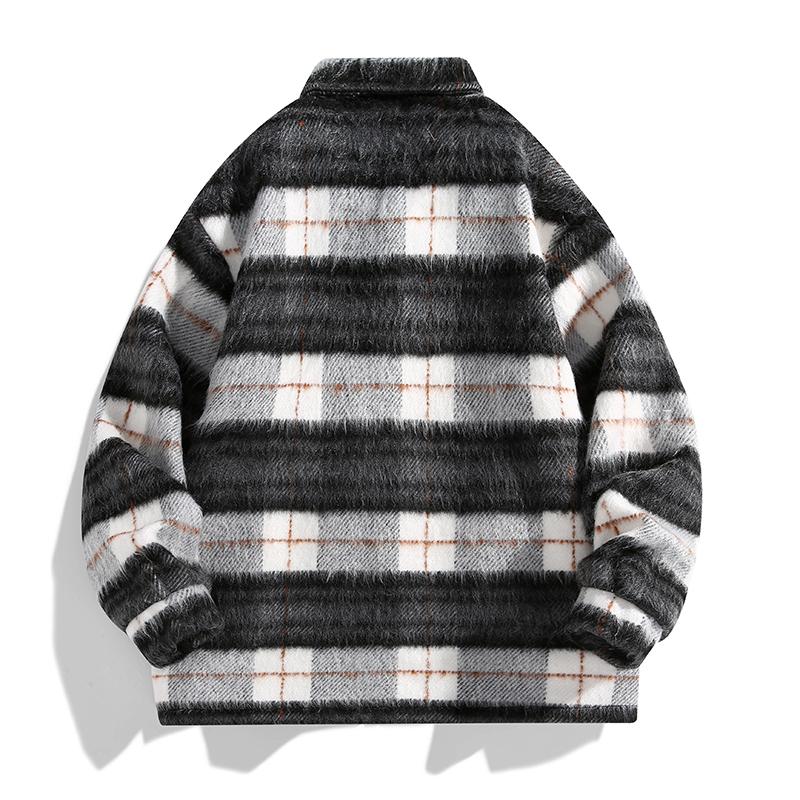 Woolen Coat Men's Autumn Retro Niche Lapel Jacket Design Cotton Casual Top