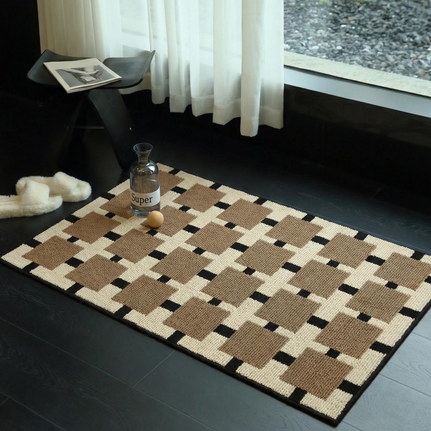 Used Wind-Resistant Polypropylene Entrance Mat - Wear-Resistant Dust & Sand Scraper for Home Doorway 50x80cm