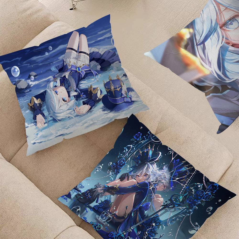 Game F-Furina Pillow Cover Sofa Cushion Cover Home Room Decoration Children Gift