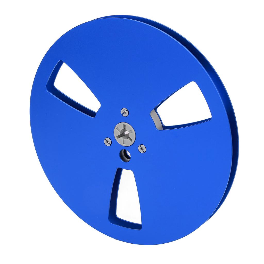 Leere Tonbandspule aus Aluminiumlegierung mit 3 Löchern (1,4, 7 Zoll) für TEAC, ReVox und Studer (blau)