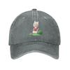 Giraffe Sitting In The Grass Eating Watermelon Baseball Cap for Unisex Women Vintage Trucker Hat Hats Dad Hat