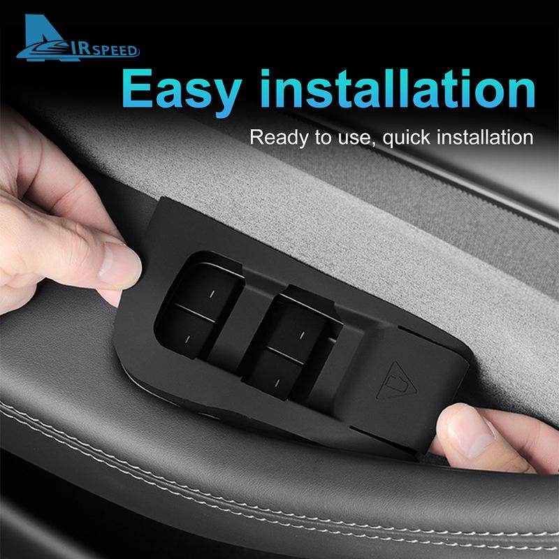 Silicone 4pcs Window Lifter Switch Trim Cover for Tesla Model Y Juniper Launch 2025 2026-UP Control Car Interior Accessories