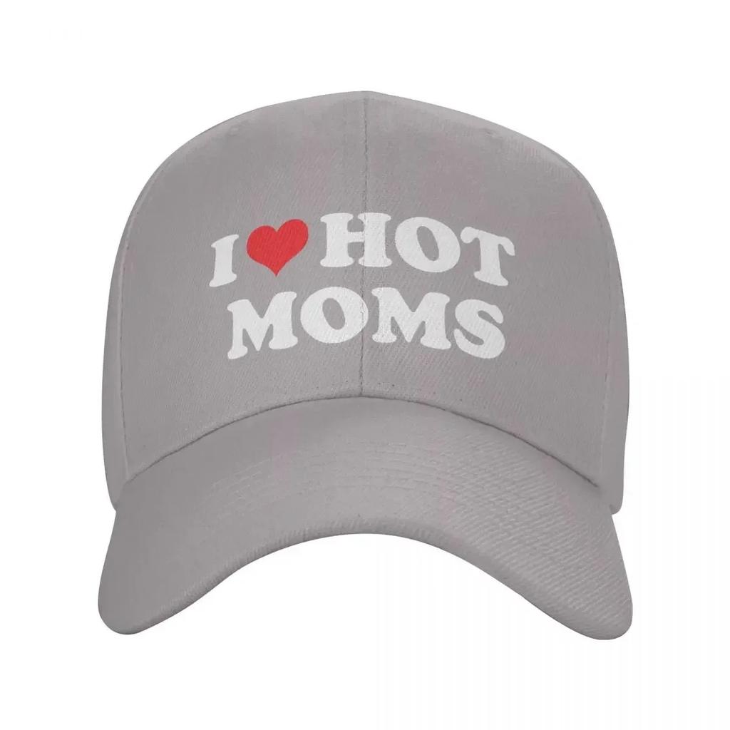 Klassisk Jag Älskar Heta Mammor Baseballkeps Herr Dam Personlig Justerbar Vuxen Pappa Hatt Sommar Snapback Kepsar Truckerkepsar