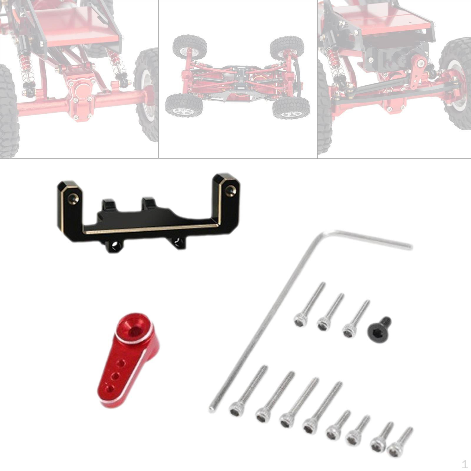 

Brass RC Servo Bracket Arm Set Remote Control Car Parts Wear Resistant Support for Axi0005 чорний