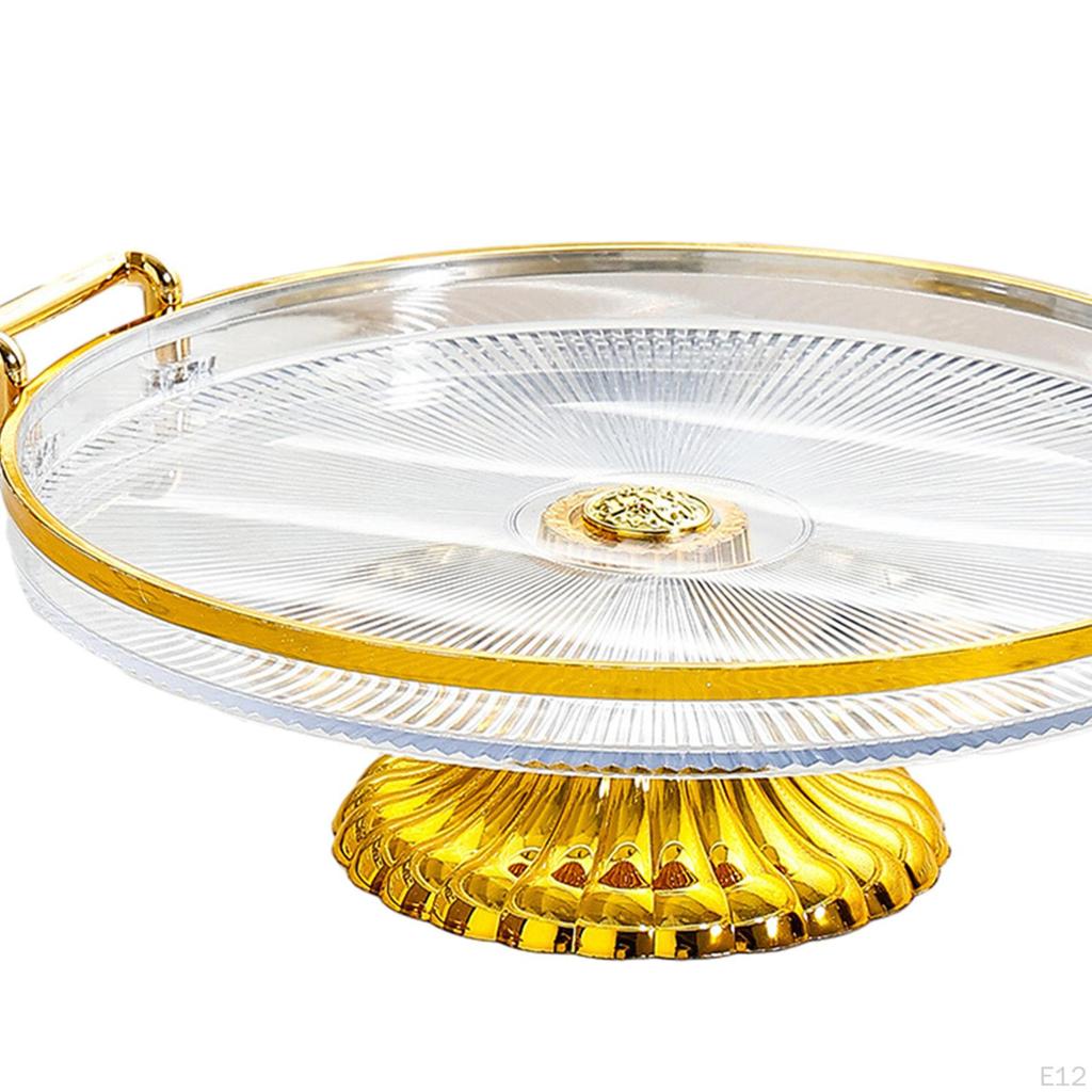 Vorspeisen- und Dessert-Servierplatte, Runder Fuß-Kuchenständer für Süßigkeiten, Cupcakes,