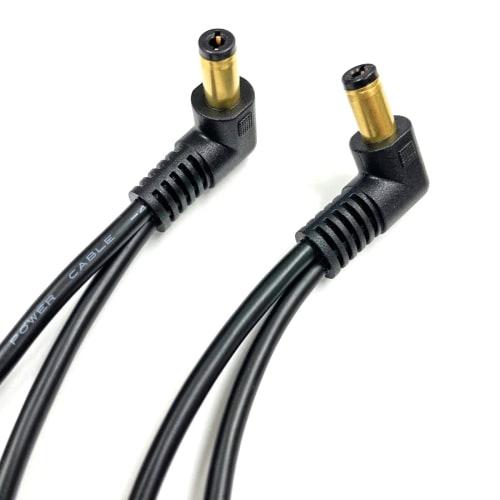 Pro Cable LAC-DC Branch Cable for Effects Pedals (All Unplated, Daisy Chain 5-Branch Type, L-Shaped Plug)