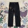 Men's Summer Thin American High Street Style Washed Hole Casual Jeans - Trendy, Loose, Straight Fit