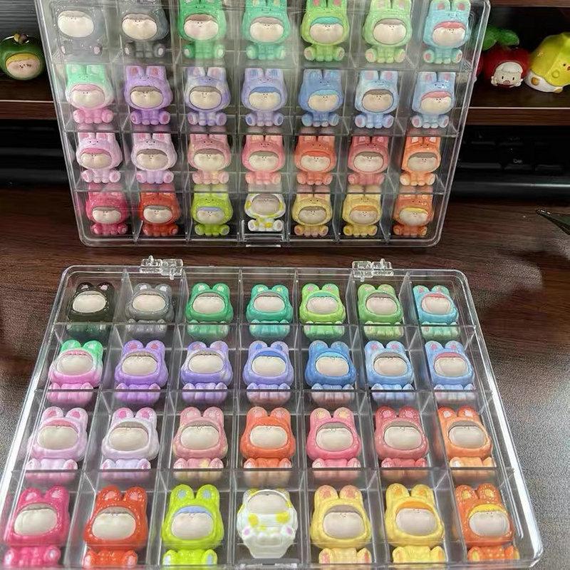 28 Grids Clear Plastic Organizer Box, Craft Storage Container For Beads Organizer, Desktop Organizing & Sorting Storage Box