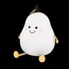 New Creative Mini Cute Cartoon Pear Shaped Pat Light Bedroom Lamp Soft Silicone Rechargeable Night Light