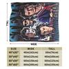 Steve Harrington Blanket  Soft Warm Pattern Plush Throw Blanket For Kids Home Decor Flannel Bedspread Bed Cover