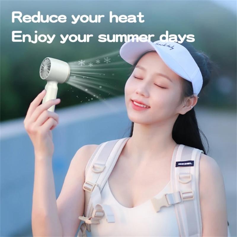 Portable Fan Powerful Handheld Fan 3 Speed Small Desk Fan Lightweight Rechargeable Fan for Travel Indoor Outdoor