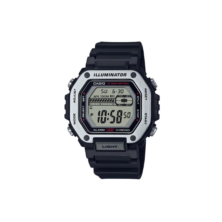 Casio 100m Waterproof Quartz Movement Resin Strap Watch Men watches Black MWD-110H-1AV