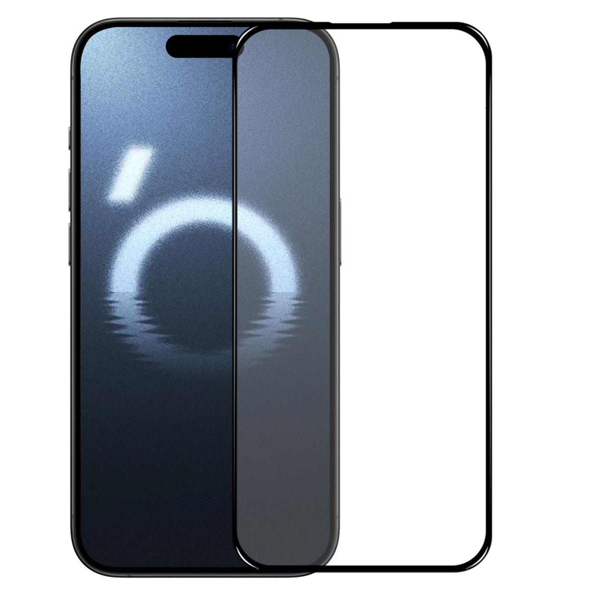 

NORTHJO A+ For iPhone 16 Pro Full Screen Protector High Aluminum-Silicon Film 0.3mm 2.5D,Black Type A