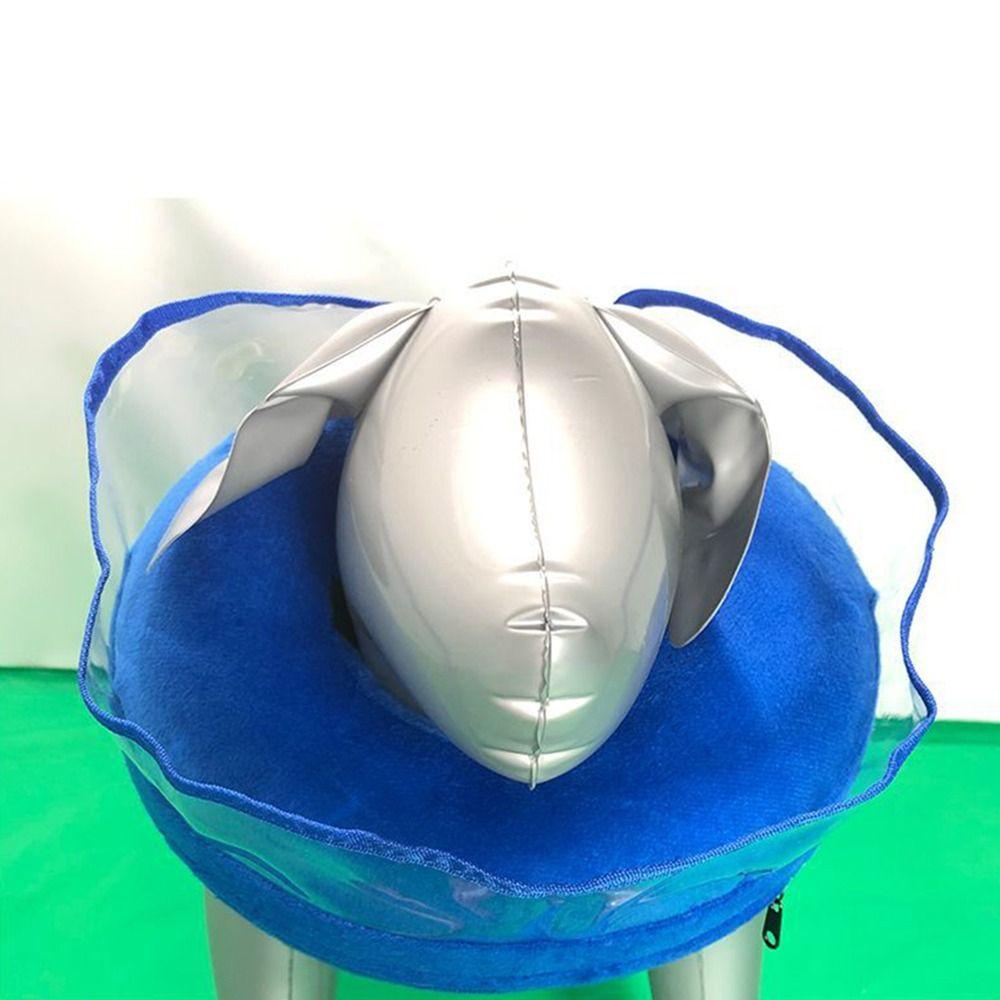 Adjustable Inflatable Dog Cone Collar Waterproof Fabric Comfortable To Wear Soft Dog Neck Donut Removal
