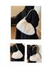 Women's Large Capacity Plush Shoulder Bag - Furry Handbag for Autumn/Winter