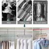 3Pcs 9-hole Clothes Hanger Organizer Space Saving Hanger Multi-function Folding Magic Hangers Drying Racks Scarf Clothes Storage