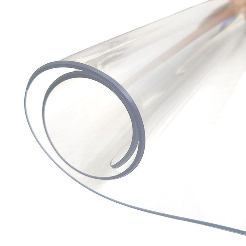 Clear PVC Table Protector Wear Resistant Oil Proof Heat Resistant Antibacterial Mat for Office Conference Meeting Table